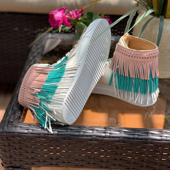 Buscemi leather fringe sneaker - Picture 5 of 7